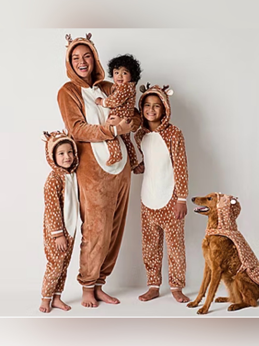 Big Kids Plush Reindeer One Piece Pajama | Size 18/20